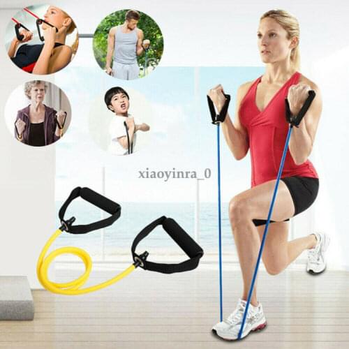 5 Colors Latex Elastic Resistance Band Pilate Tube Pull Rope Gym Yoga Fitness Equipment