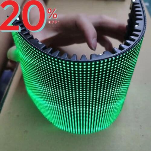 Hot Selling P1.875P2P2.5P3P4 Flexible LED Module Full Color Curved Soft LED Display Module 128x256mm