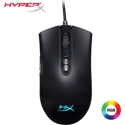 Kingston Mouse HyperX Gaming Wired Mice Pulsefire Core RGB Lighting Pix 3327 DPI 6200 Game Mouse Laptop Desktop Computer Mice
