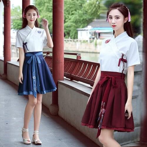 Classical Chinese Traditional Hanfu Dress for Adult Women Han Dynasty Costumes Folk Dance Cosplay Princess Stage Costumes