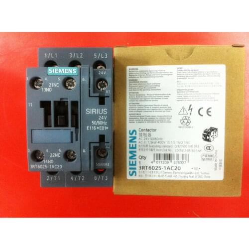 1pc Siemens 3RT6025-1AC20 AC24V contactor free shipping