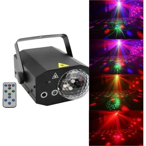 130in1 Pattern Effect stage Laser Light with LED Crystal Magic Ball Disco RGB Projector home Party Lights DJ Lighting laser Show