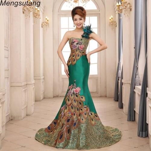 Womens One Shoulder Evening Dresses Mengsutang China