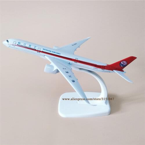 16cm Alloy Metal Air China Sichuan Airlines A350 Airplane Model Sichuan Airbus 350 Airways Plane Model Aircraft Kids Gifts