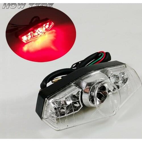 Motorcycle Turn Signals Tail Lights Motorbike Rear Light ATV Dirt Bike Universal LED Integrated Tail Light