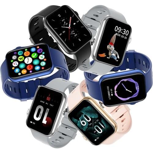 Mens and Womens Smart Watch Wristband with 1.6 inch Touch Screen Blood Pressure Full Screen Bluetooth Music Playing Sports Wat