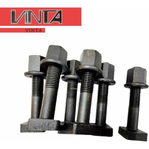 Bench vise Hardened T type fixing screw nut Machine vise pressure plate bolts for machine tools Fixed locking accessories