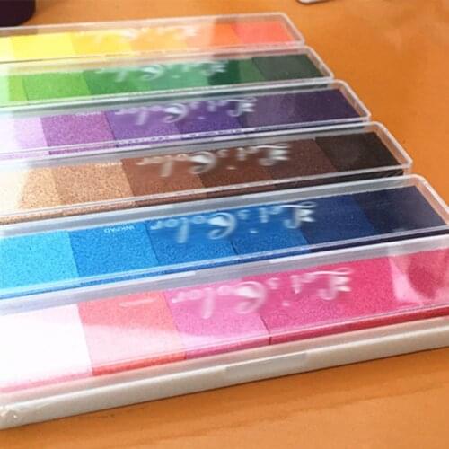 Non-Toxic Oil Based Finger Print Nice Gift Rubber Stamp Vintage Crafts DIY Scrapbooking Ink pad Office Accessories