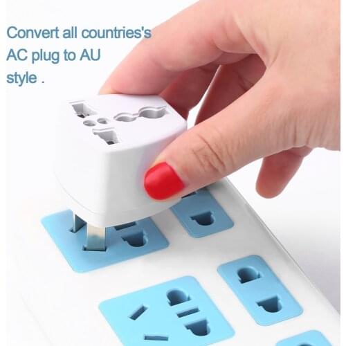 NewPortable Plug Adapter Universal Travel US or EU to AU Power Socket Adapter Travel Converter Adapter Outdoor Converter