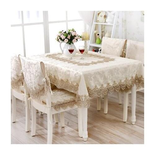 Solid Color Decorative Tablecloth Table Cloth Dining Table Cover Home Decoration Rectangular Covers For Home Dining Tables Decor