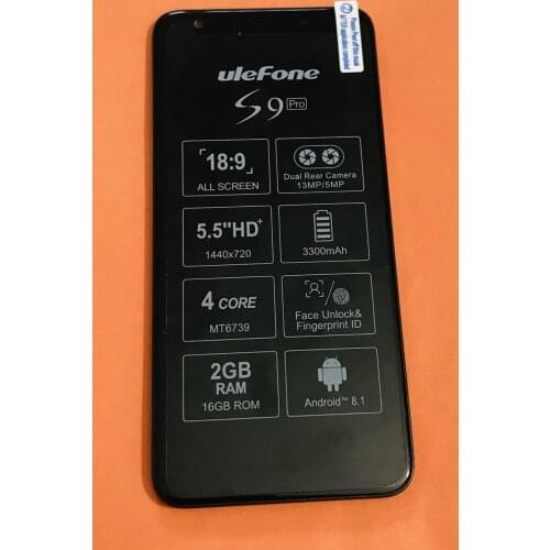 Original LCD Display Screen + Touch Screen + Frame for Ulefone S9 Pro MTK6739 Quad Core Free shipping