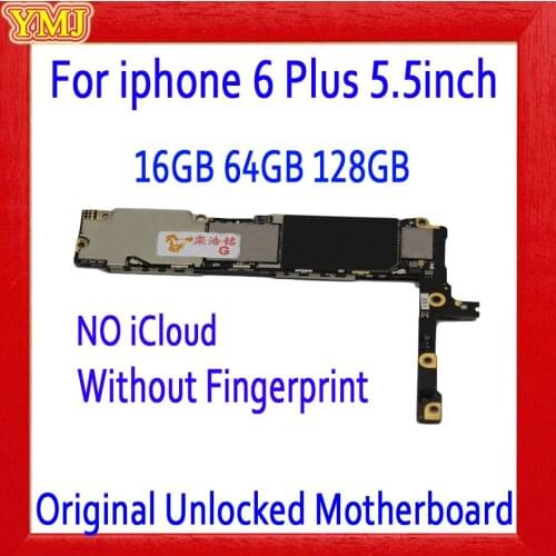 With/no Touch ID for iphone 6 plus 5.5inch Motherboard Free iCloud ,100% Original unlock full chips test Logic boards Good worki