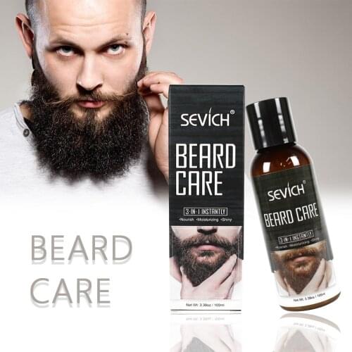 Sevich 100ml Beard Care Oil Beard Care Styling Moisturizing Effect Beard Conditioner Leave-In Conditioner for Groomed Beard