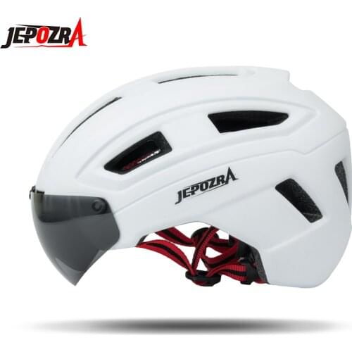 Bike Helmet for Men Women with Detachable Magnetic Goggles Visor Mountain & Road Bicycle Helmet Breathable Lightweight helmet