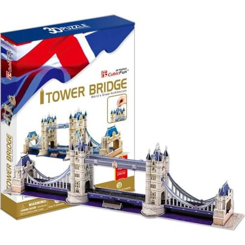 The World Famous Buildings London Model Gemini Bridge Model Toys 3D Puzzle Toys DIY Creative Bricks for Children