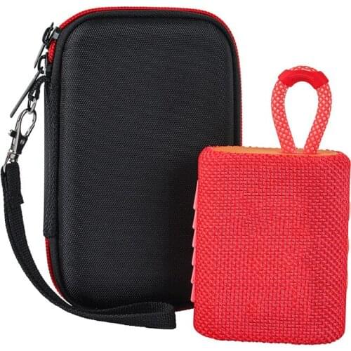 Bluetooth Speaker Hard Organizer Carry Travel Cover Storage Bag Portable Bag Audio Cover(Black) Carry Travel Cover Storage Bag