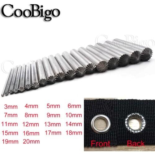 1pcs 3mm-20mm cracking of eyelet punch tool. Eyelets installation tool DIY Leather Button mold Clothing & Accessories