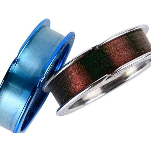 1PCS 50M Nylon Speckle Invisible Fishing Line 0.10-0.47mm Fluorocarbon Fish Line trong Spotted Monofilament Line Main Sub Line