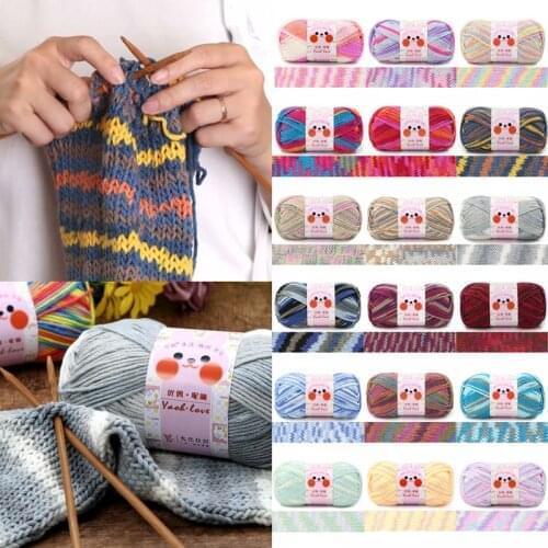 100G Milk Cotton Yarn Baby Yarn Medium Thick Hand Knitted Yarn Soft Warm DIY Crocheted Doll Thread Hand Knitting Crochet Yarn