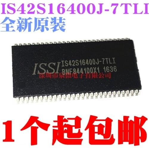 100% New&original IS42S16400J-7TLI IS42S16400J TSOP54 In Stock