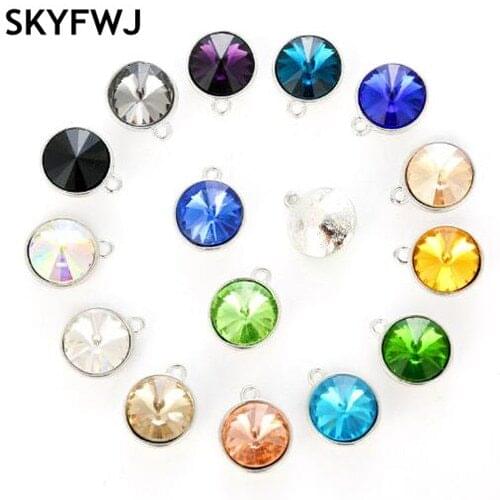 12mm 20pcs Round shape Crystal glass loose rhinestones Pendant/Bracelet/diy clothing accessories