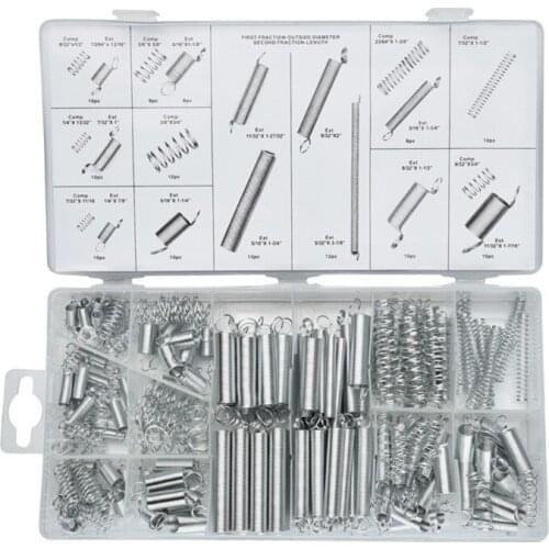 200 Pcs/Box Metal Springs Electrical Drum Extension Tension Spring Exerciser Kit 85DA