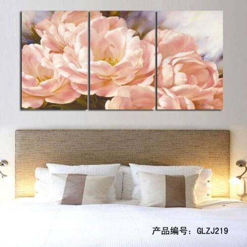 3panel wall art hight quality canvas painting Modular wall Picture decor for living room HD Print Flowers no frame