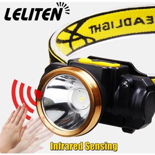 USB Rechargeable Infrared Sensing Mode Portable Mini XPE LED Headlamp Camping Head lamp Fishing Headlight Flashlight torch