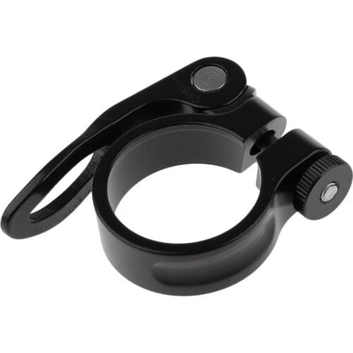 34.9mm Bicycle Seat Clamp, Aluminum Alloy Road MTB Cycling Bike Bicycle Quick Release Fixed Gear Seatpost Tube Clip