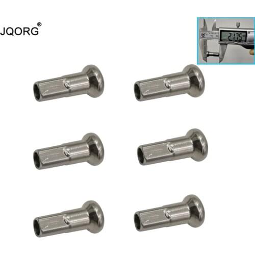 9 # Diameter 3.5 mm Motorcycle Spoke Caps 21.85 mm Longer Lighting Sliver Color 304 Stainless Steel Material Motocross Spoke Nut