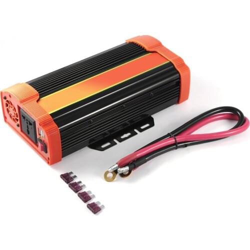 P1500C 1500W High Power Car Power Inverter Dc12V To Ac220V Solar Inverter Modified Sine Wave Power Converter Adapter