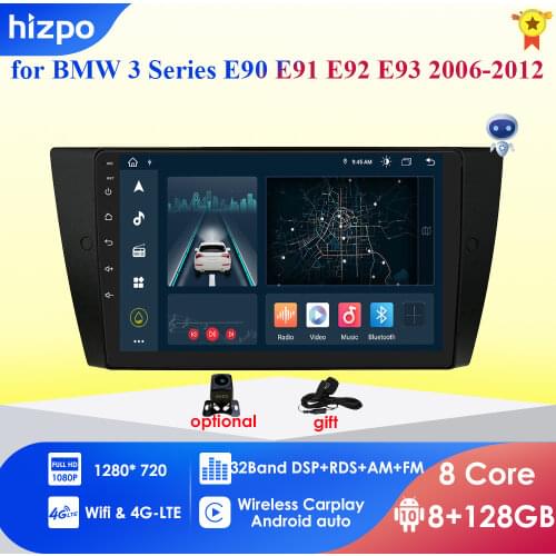9" Android 10.0 4G WIFI Car Multimedia Player For BMW 3 Series E92 E93 E90 E91 GPS Navigation Auto Radio Stereo Video Head Unit