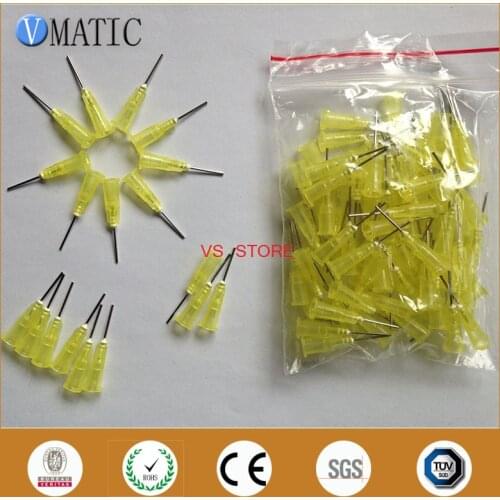 Free Shipping High Quality 100Pcs 0.5'' 20G Blunt Plastic Glue Dispensing Needle Plastic Needle Tips 1/2 Inch
