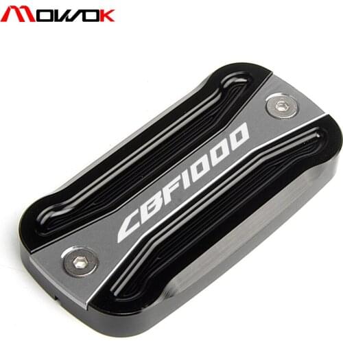 Black+titanium For Honda CBF 1000 2006 2007 2008 2009 2010 2011 2012 CBF1000 Front Brake Master Fluid Reservoir Cover Cap