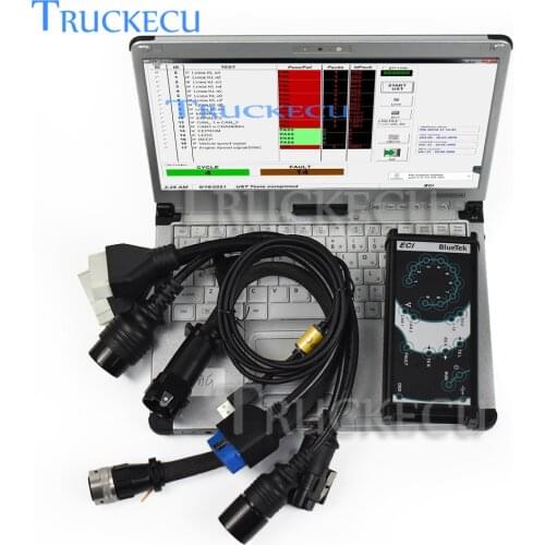 For IVECO ELTRAC EASY ECI diagnostic kit for IVECO easy truck construction diagnostic tool+Thoughbook CF19 LAPTOP