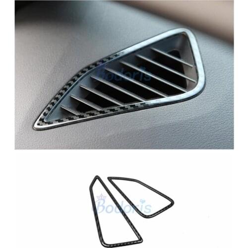 For LHD Toyota Corolla 2019 Interior Stainless Steel Front Air Conditioner Vent Cover AC Outlet Trim Car Styling Accessories