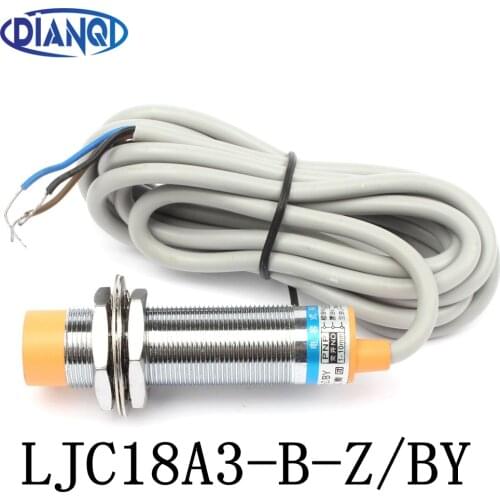 DIANQI capacitance proximity sensor LJC18A3-B-Z/BY,18mm diameter,10mm detective distance,DC 6-36V,PNP 3WIRE NO sensor switch