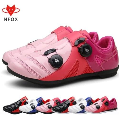 Mtb mountain bicycle men women mountainbike Synthetic Rubber Breathable Waterproof Lockless cycling shoes Red Black white blue