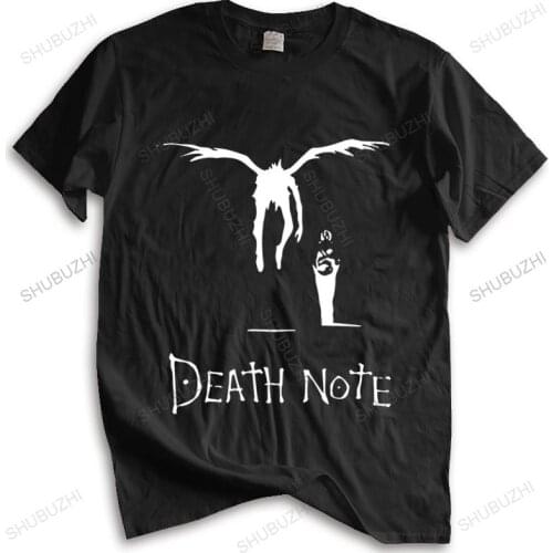 Hot sale men brand t shirt summer cotton tshirt Kira Ryuk Yagami Light Shinigami Japanese Anime Manga Death Note drop shipping
