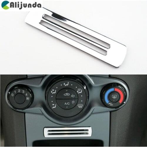 2017 Hot High Quality ABS Chrome Trim Ring Card Nest Decoration Sequins Sticker for Ford Fiesta 2012-2016 for Ecosport 2009-2016