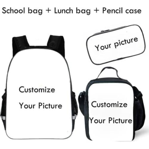 Customized School Bag for Teenager Boys Girls Kids Personized Schoolbag 3pcs sets Supplier Children Hot Game Backpack