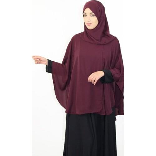 Jilbab Abaya Dubai Women Khimar Prayer Hijab Scarf Caftan Muslim Fashion Islamic Scarf Ramadan Head Scarf Headwraps Turban