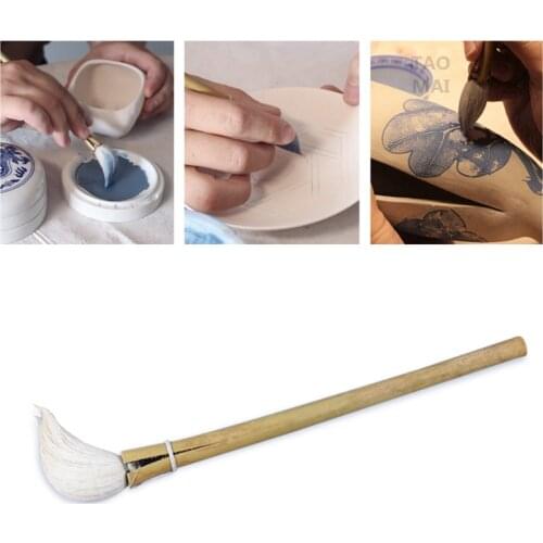 Pottery Tools Chicken Head Shape Moisturizing Brush Points Water Brush Ceramics DIY Painting Brush Underglaze Painting Tools