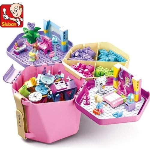 Blocks Storage Box Building Blocks Companion Box DIY Designer Creative Bricks Bulk Sets Friends Educational Toys for Children