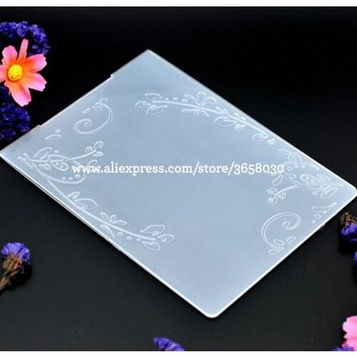 Leaves Corner Plastic Embossing Folder For Scrapbook DIY Album Card Tool Plastic Template 10.6x14.5cm 8071148