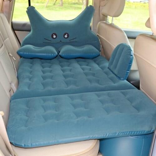 Vehicle Inflatable Bed Car Travel Bed Camping Coche SUV Air Matress Bed for Back Seat Cushion Foldable Twin Mattress Could Sit