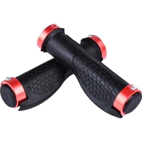 MTB Road Cycling Skid-Proof Grips Anti-Skid Rubber Bicycle Grips Mountain Bike Lock On Bicycle Handlebars Grips-2~2.5cm