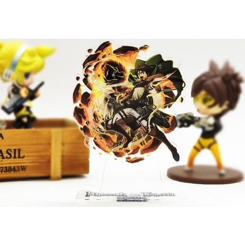Attack on Titan Shingeki no Kyojin Eren Jaeger acrylic stand figure model plate holder cake topper anime cool