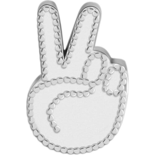 925 Silver Original Beads For Jewelry Making Symbol of Peace Charm Fits European Sterling Silver Bracelets For Woman DIY