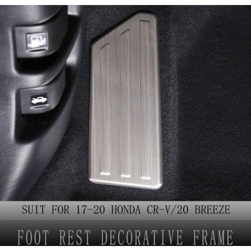 Foot Rest Covers for Honda CRV CR-V 2017 2018 2019 2020 2021 Foot Rest Decorative Frame Trim Car Interior Accessories